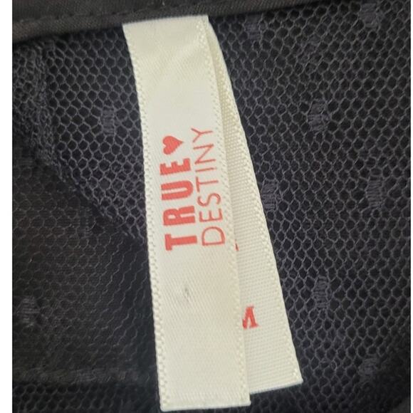 True Destiny Dress Womens Medium Embroidered Lace Whimsical Goth Fairy EMO Dress - Picture 8 of 8